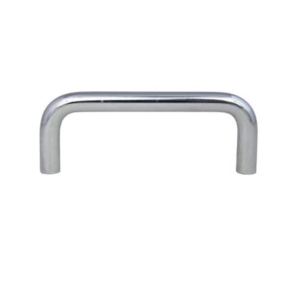 Crown 3-3/10" Wire Cabinet Pull with 3" Center to Center Satin Chrome Finish CHP353SC - main